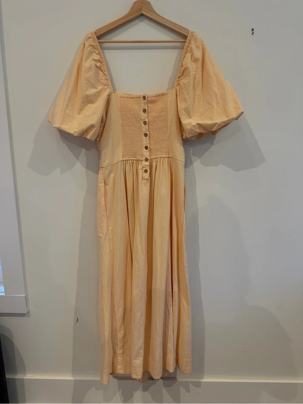 Free People Ain’t She a Beaut Dress in peach